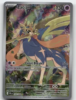 ZACIAN 100/094 ILLUSTRATION RARE PHANTASMAL FLAMES POKEMON NEAR MINT - Image 2