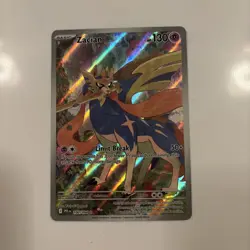 Pokemon Zacian 100/094 Me02 Phantasmal Flames Illustration Rare Holo Basic - Image 1