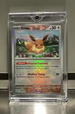 Pokemon Eevee Master ball Pattern Holo Sv: Prismatic Evolutions 074/131 - Image 1