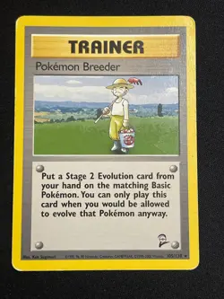 Pokemon Pokemon Breeder Rare Base Set 2 105/130 MP - Image 1