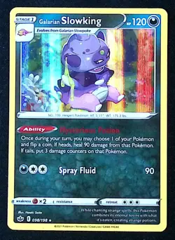 Galarian Slowking Holo Rare 98/198 - Pokemon Chilling Reign - NM - Image 1