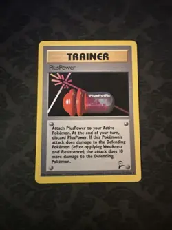 PlusPower 113/130 Pokemon Base Set 2 Unlimited Vintage D3 - Image 1