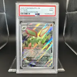 2025 Pokemon Phantasmal Flames Flygon #101 IR EN Graded PSA 9 - Image 1