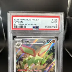 2025 Pokemon Phantasmal Flames Flygon #101 IR EN Graded PSA 9 - Image 2
