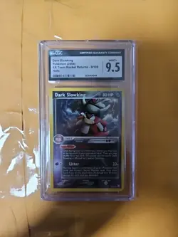 Pokemon 2004 Team Rocket Returns Dark Slowking Holo graded 9.5 - Image 1