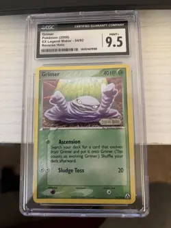 grimer pokemon 2006 e legend maker 54/92 reverse holo stamped cgc 9.5 - Image 1