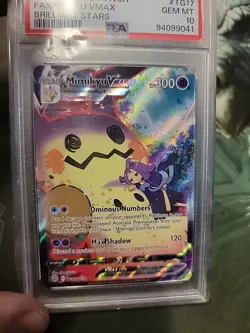 PSA 10 Mimikyu Vmax TG17 Pokemon Sword Shield Brilliant Stars Trainer Gallery - Image 2