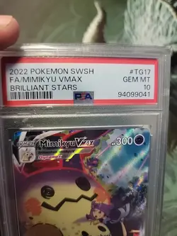 PSA 10 Mimikyu Vmax TG17 Pokemon Sword Shield Brilliant Stars Trainer Gallery - Image 4