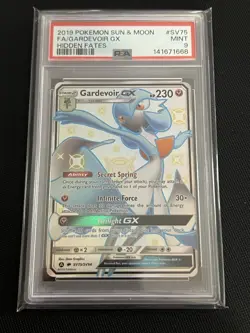 2019 Pokemon Sun & Moon Hidden Fates SV75 Full Art Gardevoir GX PSA 9 Shiny - Image 1