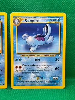 Pokemon Tcg Quagsire 45/111 & Wooper 82/111 Neo Genesis Non Holo - Image 3