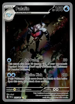 Palafin Illustration Rare 225/091 SV: Paldean Fates Pokemon - Image 1