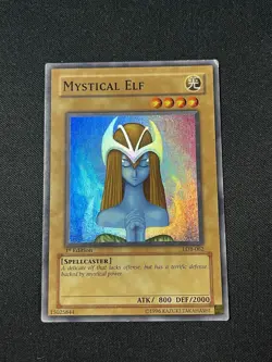 Yugioh: Mystical Elf - LOB-062 - Super Rare - 1st Edition Glossy - Image 1