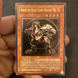 ULTIMATE Rare Horus the Black Flame Dragon LV4 SOD-EN006 Unlimited Yugioh - Image 3
