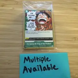 I’m Gonna Be King Of The Pirates!! P-024 P SEALED Promo - One Piece TCG Luffy - Image 1