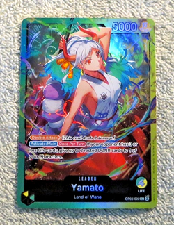 Yamato OP06-022 Leader Green/Yellow Alt Art Holo -One Piece Wings of the Captain - Image 1