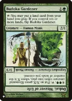 MTG magic 1x Budoka Gardener (M/NM) The List Reprints - Image 1