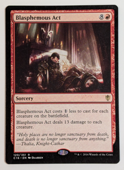 MTG - 1x Blasphemous Act - Commander 2016 - NM - Rare - Magic The Gathering, 120 - Image 1