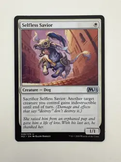 Selfless Savior MTG Magic the Gathering Card NM Near Mint M21 - Image 1
