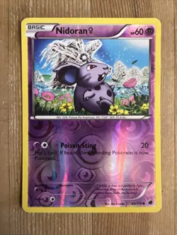 Nidoran - 40/116 - Common - Reverse Holo LP, English Pokemon Plasma Freeze - Image 1