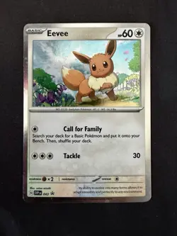The Pokemon Company Eevee SVP Scarlet & Violet Promo 043 Holo 60 HP Card - Image 2