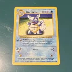 Pokemon Wartortle Base Set Shadowless 042/102 Uncommon Regular 70 HP English - Image 1