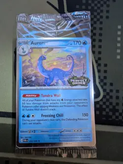 Aurorus 024/088 - Cosmo Holo - Pokemon Perfect Order Stamped Promo SEALED - Image 1