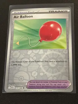 Pokemon Black Bolt Air Balloon Reverse Holo Near Mint! - Image 1
