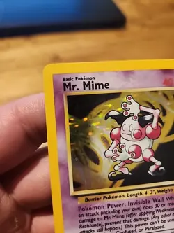 Pokemon TCG Mr. Mime Jungle 6/64 Holo Unlimited Holo Rare - Image 4