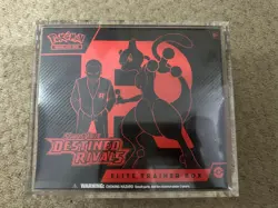 Pokemon TCG Destined Rivals Elite Trainer Box ETB Sealed with Acrylic Case - Image 1