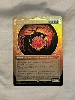 MTG The Lord Of The Rings Sauron The Dark Lord Showcase Foil - Image 2