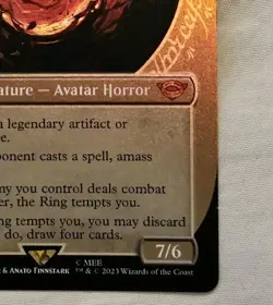 MTG The Lord Of The Rings Sauron The Dark Lord Showcase Foil - Image 4