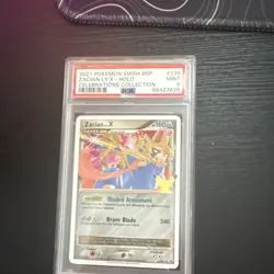 Pokemon Zacian Lv. X SWSH135 Sword & Shield Promo Holo 2021 PSA 9 - Image 1