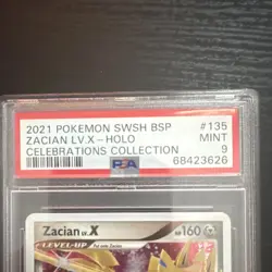 Pokemon Zacian Lv. X SWSH135 Sword & Shield Promo Holo 2021 PSA 9 - Image 3
