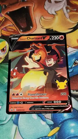 Pokemon TCG Lance's Charizard V SWSH133 Sword & Shield Promo Holo NM - Image 1