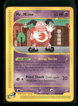 2002 Pokemon Mr. Mime (95a) 095A/147 Aquapolis Regular LP - Image 1