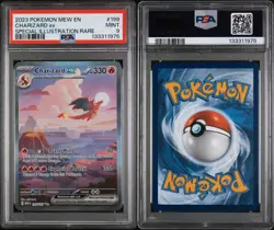 2023 POKEMON MEW EN-151 SPECIAL ILLUSTRATION RARE #199 CHARIZARD EX PSA 9 - Image 2