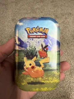 Empty Pikachu Tepig Ascended Heros Pokemon Mini Tin Storage - Image 1