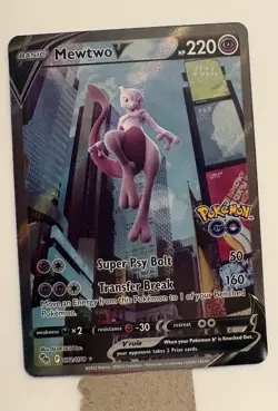 Mewtwo V (Full Art) 072/078 Pokemon GO Holo - Image 1