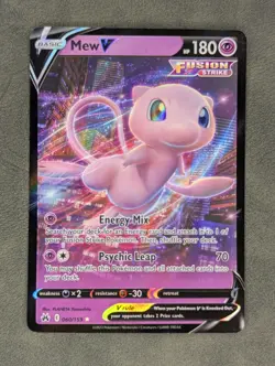 Mew V 060/159 Pokemon TCG Ultra Rare Crown Zenith Near Mint - Image 1