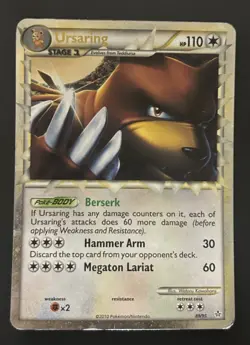 Ursaring 89/95 Prime Unleashed Pokemon Holo LP - Image 1