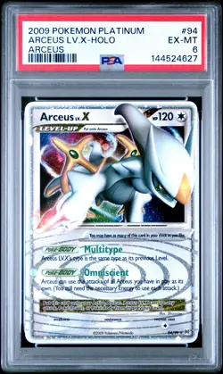 2009 POKEMON PLATINUM ARCEUS #94 ARCEUS LV.X-HOLO PSA 6 - Image 1