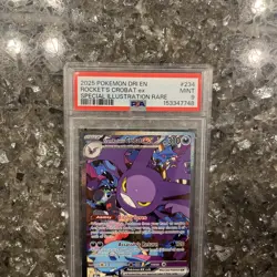 2025 Pokemon DRI EN Rockets Crobat EX SIR PSA 9 Freshly Slabbed!!! - Image 2