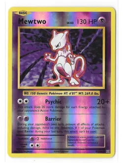2016 Pokemon Mewtwo - (Cracked Ice Holo) 051/108 Holo - Image 1