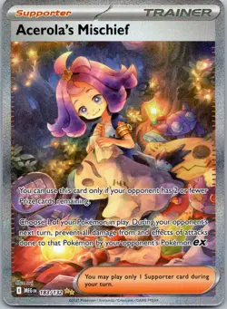 Acerola's Mischief #183/132 ME01: Mega Evolution Pokemon Near Mint or Better - Image 1
