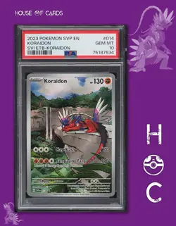 2023 POKEMON SVP EN-SV BLACK STAR PROMO #014 KORAIDON PSA 10 SVI ETB 🦎⚔U.S - Image 1