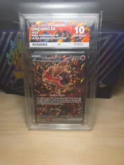 Pokemon TCG Oricorio 204 Black Star Promo - Mega Charizard UPC Promo - ACE 10 - Image 1