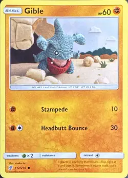 Gible 112/236 Common Unified Minds Pokemon Near Mint - Image 1