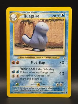Pokemon TCG Quagsire Neo Revelation 48/64 Regular Unlimited Common LP - Image 1