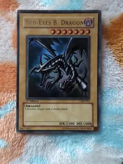 Red Eyes Black Dragon SDJ-001 Starter Deck Joey 1st Edition Holo CCG Yu Gi Oh - Image 1
