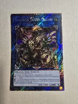 Yugioh! 1x Saryuja Skull Dread RA05-EN053 Platinum Secret Rare 1st Ed NM - Image 1
